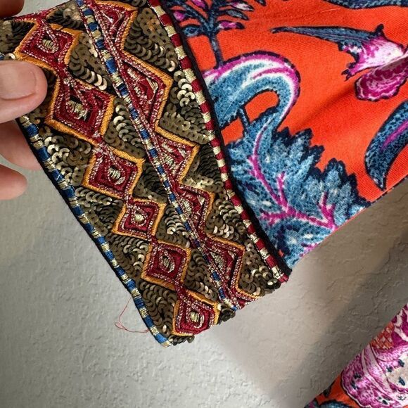 Soft Surroundings Samara Embellished Tunic Red Size M - Picture 4 of 11